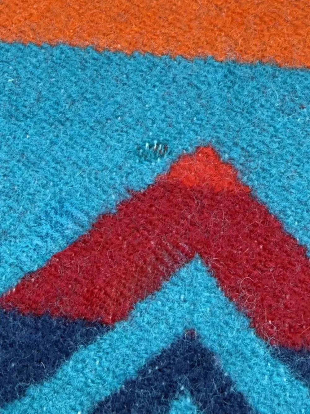 Pendleton Vintage Turquoise Beaver State Chief Joseph Wool Pillow